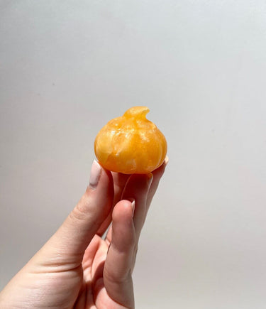 Orange Calcite Pumpkin Halo Quartz